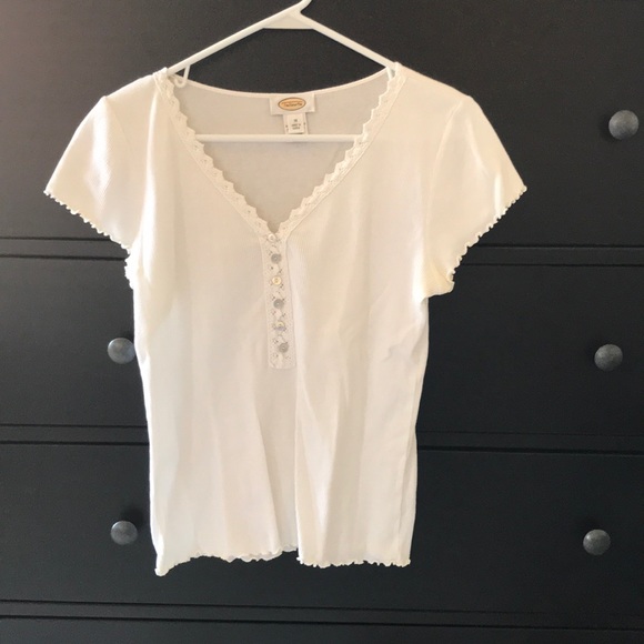 Talbots Tops - Great spin on a classic white tee!